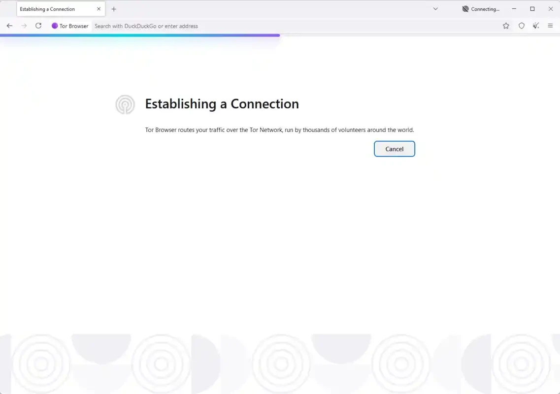 Tor Browser — لقطة شاشة 1