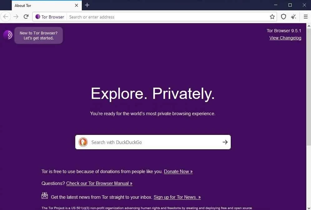 Tor Browser — لقطة شاشة 3